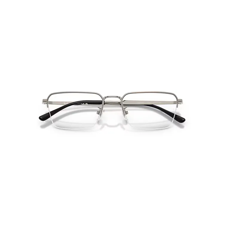 Rb8785d Titanium Optics Eyeglasses Gunmetal Frame Transparent Lenses Polarized by Ray-Ban
