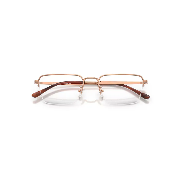 Rb8785d Titanium Optics Eyeglasses Copper Frame Transparent Lenses Polarized by Ray-Ban
