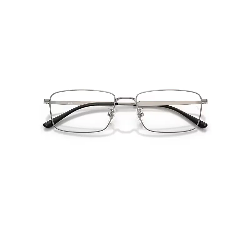 Rb8786d Titanium Optics Eyeglasses Gunmetal Frame Transparent Lenses Polarized by Ray-Ban