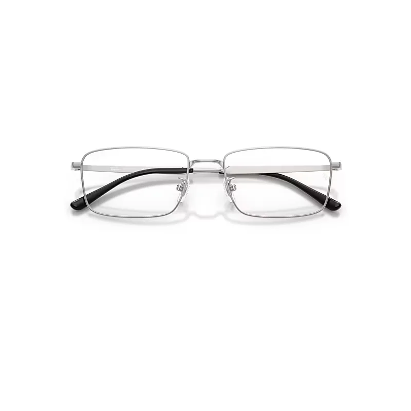 Rb8786d Titanium Optics Eyeglasses Silver Frame Transparent Lenses Polarized by Ray-Ban