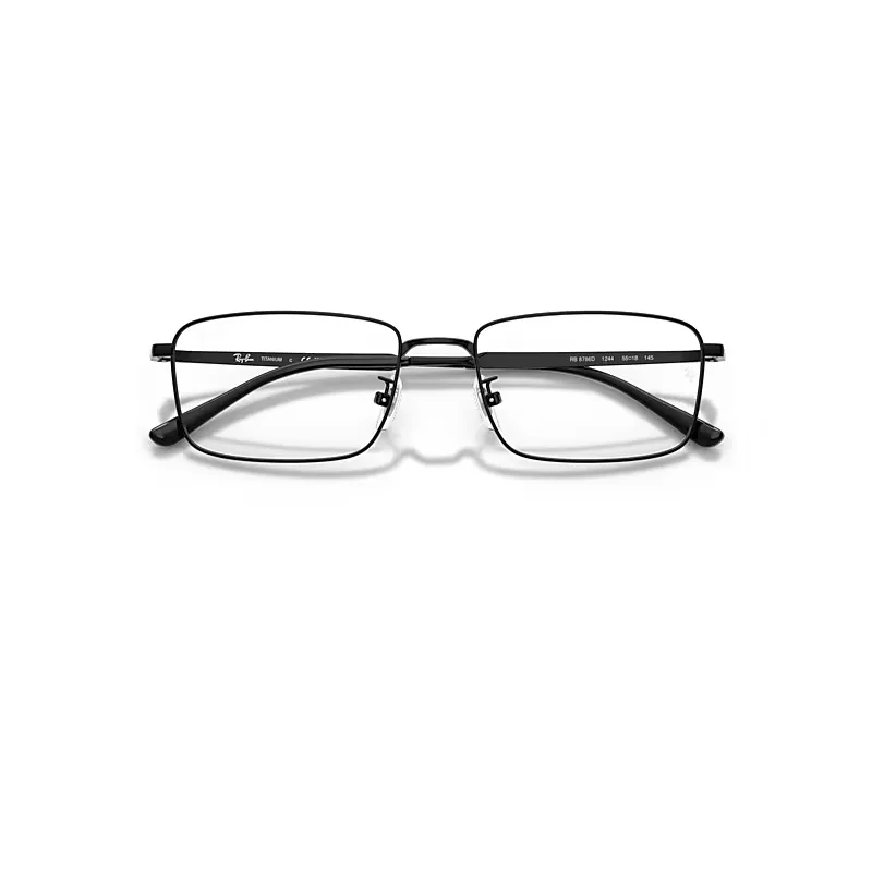 Rb8786d Titanium Optics Eyeglasses Black Frame Transparent Lenses Polarized by Ray-Ban