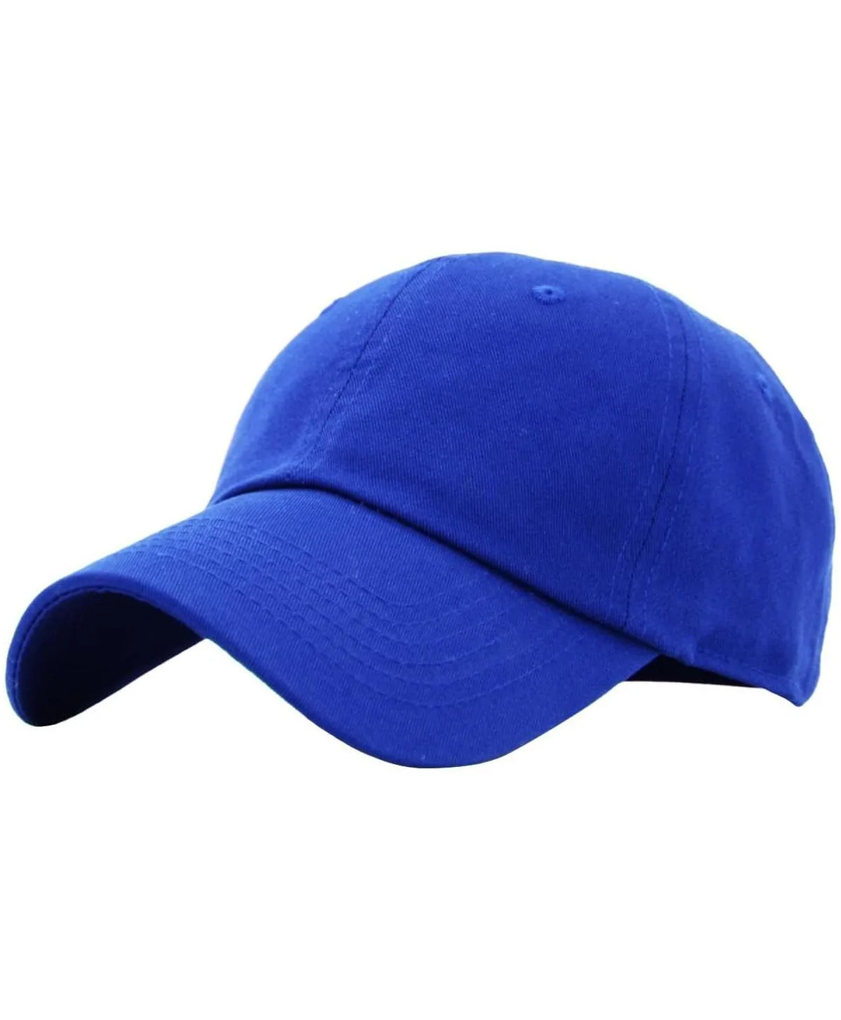 Classic Cotton Adjustable Low Crown Baseball Cap Plain Dad Hat by Furlihong