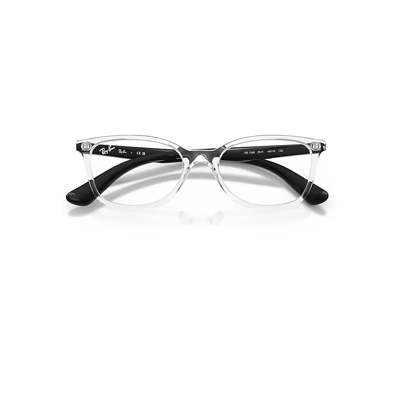 Rb1586 Optics Eyeglasses Black Frame Transparent Lenses Polarized by Ray-Ban