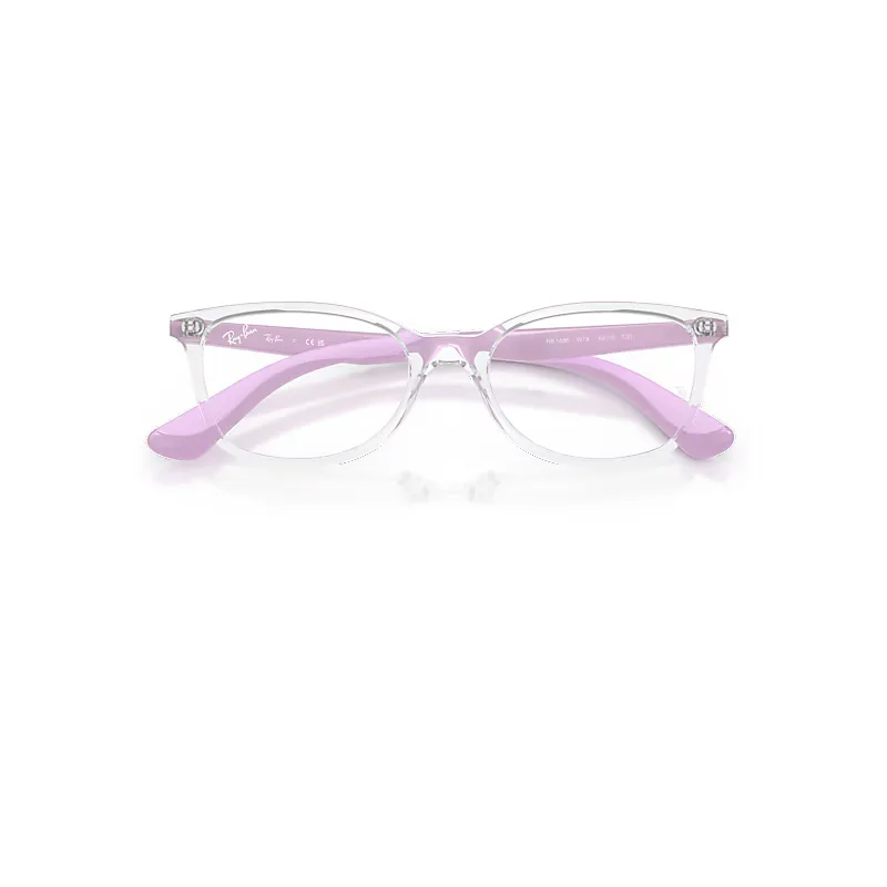 Rb1586 Optics Eyeglasses Lilac Frame Transparent Lenses Polarized by Ray-Ban