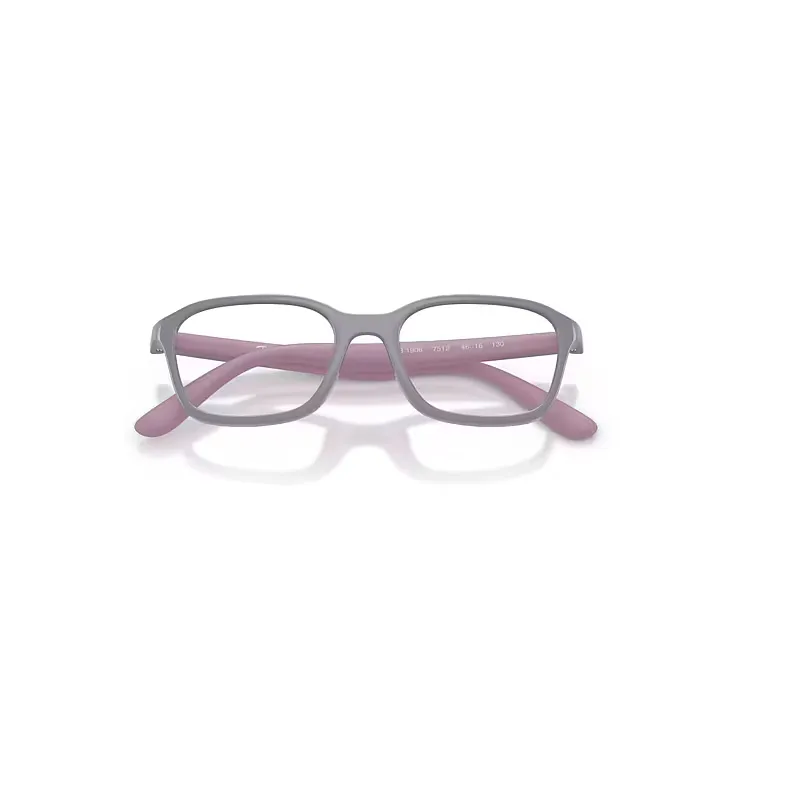 Rb1906 Optics Bio-Based Eyeglasses Purple & Rubber Pink Frame Clear Lenses Polarized by Ray-Ban