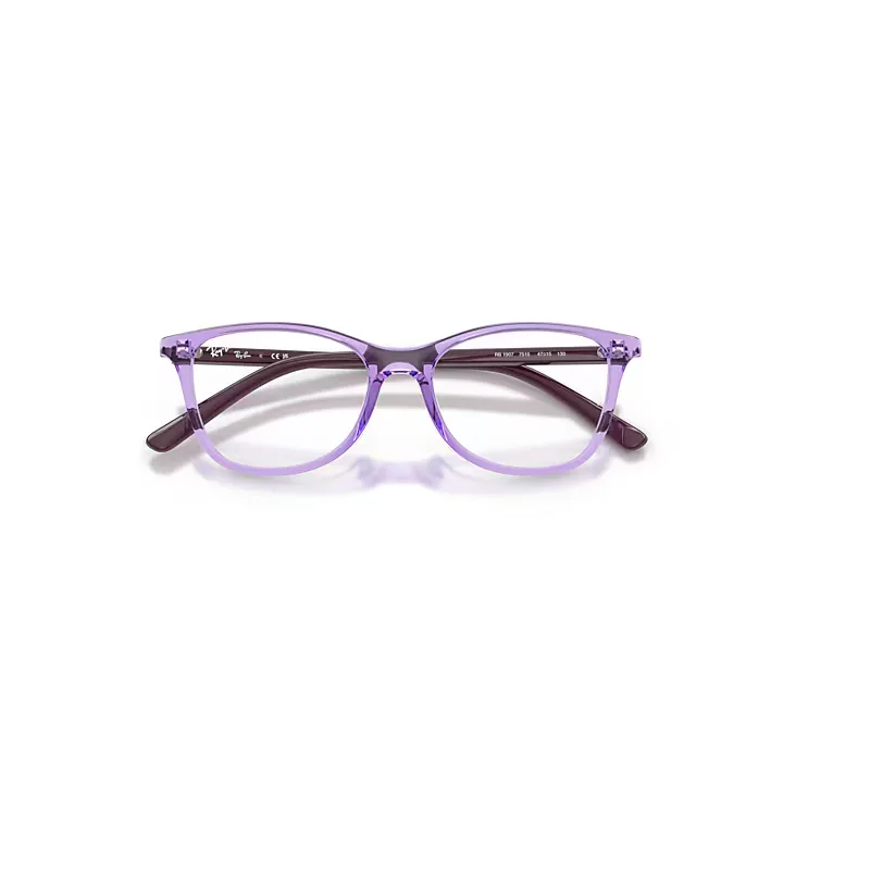 Rb1907 Optics Bio-Based Eyeglasses Violet Frame Clear Lenses Polarized by Ray-Ban