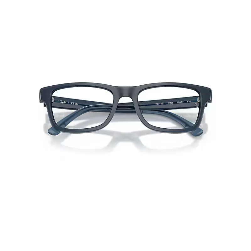 Rb1951 Optics Everflex Eyeglasses Blu Frame Clear Lenses Polarized by Ray-Ban