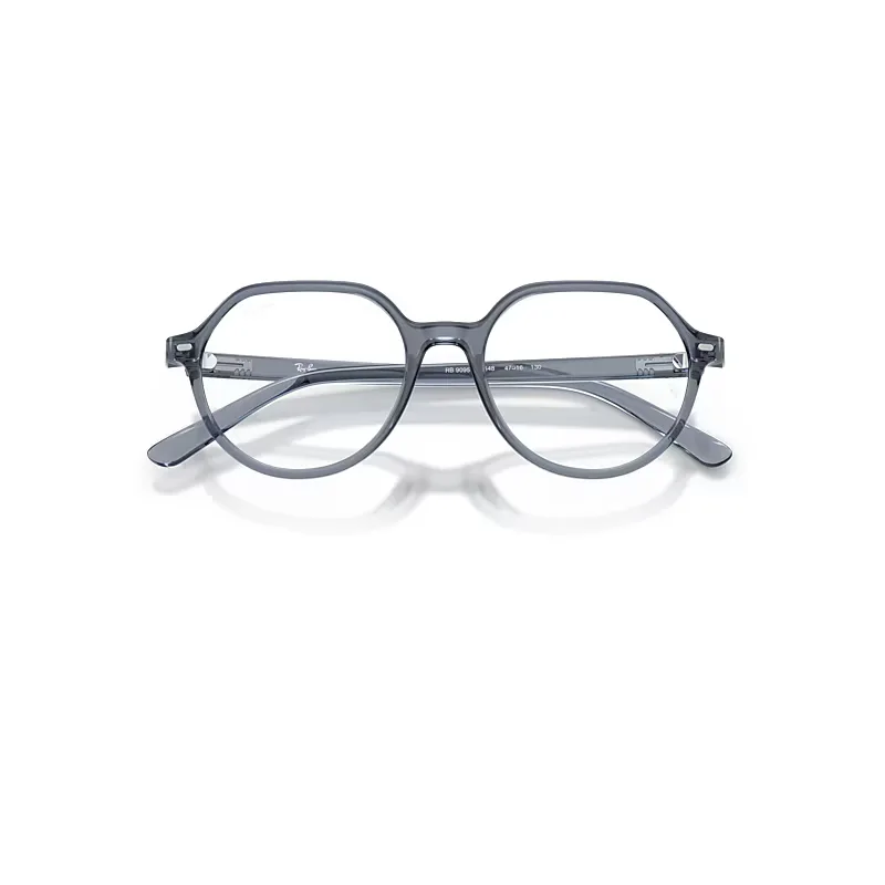 Thalia Optics Eyeglasses Transparent Blue Frame Transparent Lenses Polarized by Ray-Ban