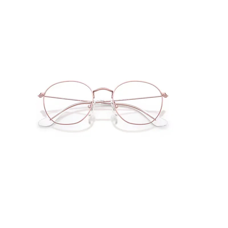 Rob Optics Eyeglasses Light Pink Frame Clear Lenses Polarized by Ray-Ban