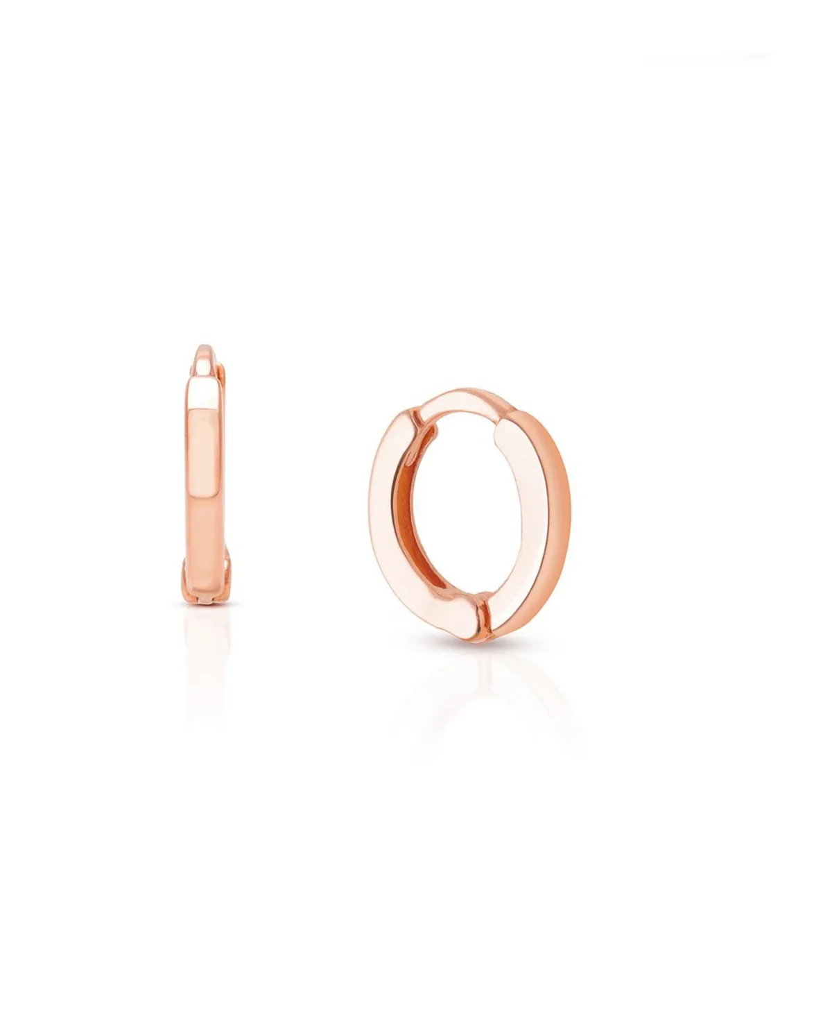 Modern Tiny 9mm Huggie Hoop Earrings by Tiny Blessings