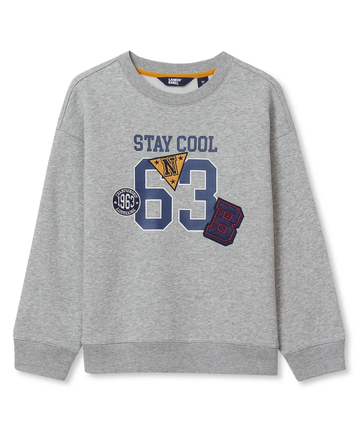 Graphic Crew Neck Sweatshirt by Lands' End