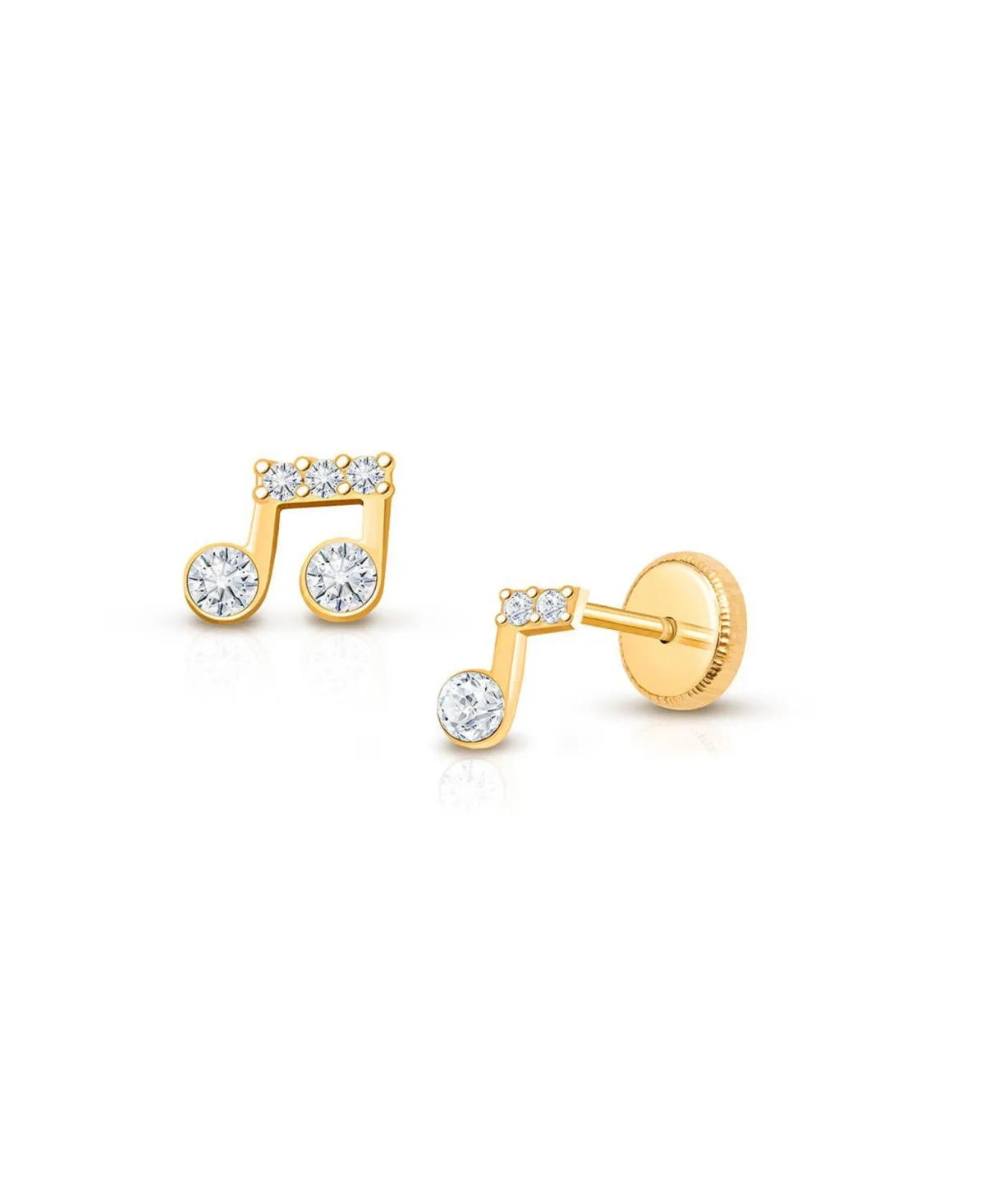 Magical Music Notes Studs Screw Back Earrings by Tiny Blessings
