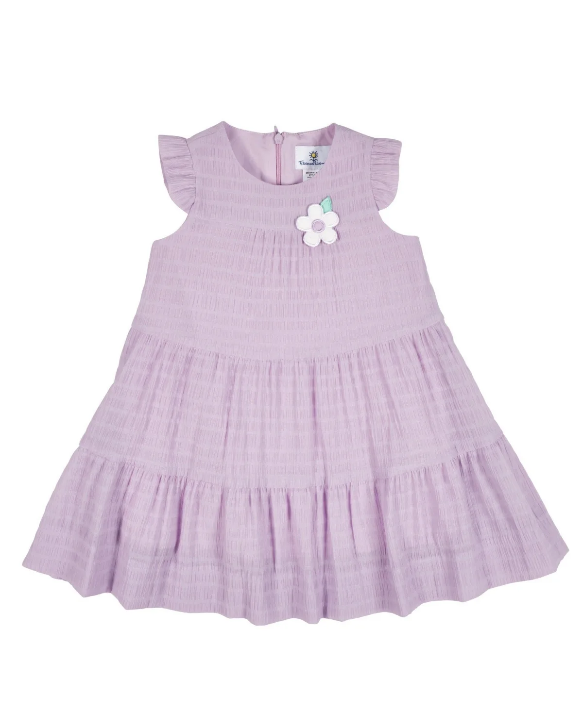 Crinkle Lawn Dress with Flower by Florence Eiseman