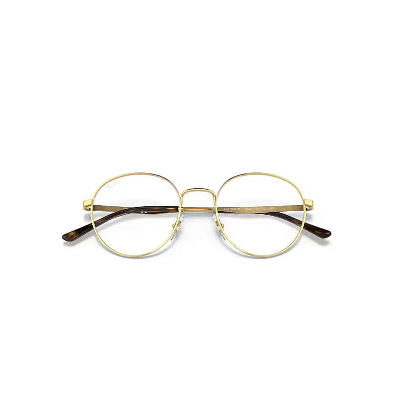 Rb3681 Optics Eyeglasses Arista Gold Frame Clear Lenses by Ray-Ban