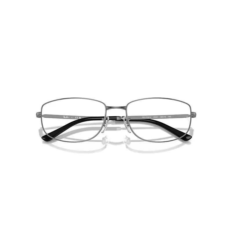 Rb3732v Optics Eyeglasses Gunmetal Frame Clear Lenses Polarized