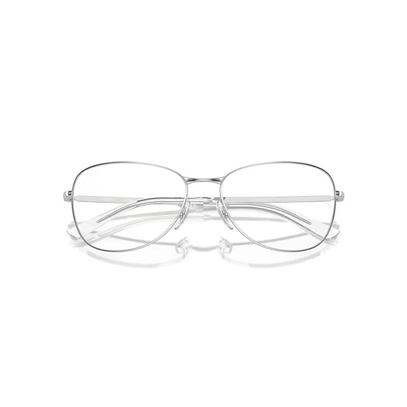 Rb3733v Optics Eyeglasses Silver Frame Clear Lenses Polarized by Ray-Ban