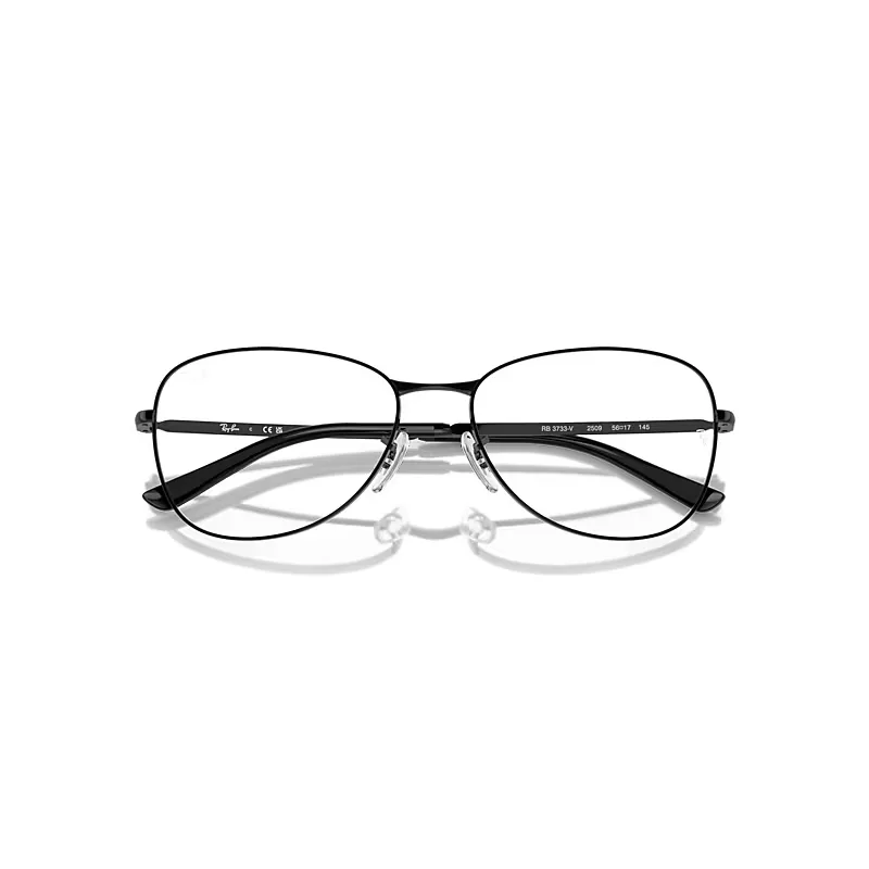Rb3733v Optics Eyeglasses Black Frame Clear Lenses Polarized by Ray-Ban