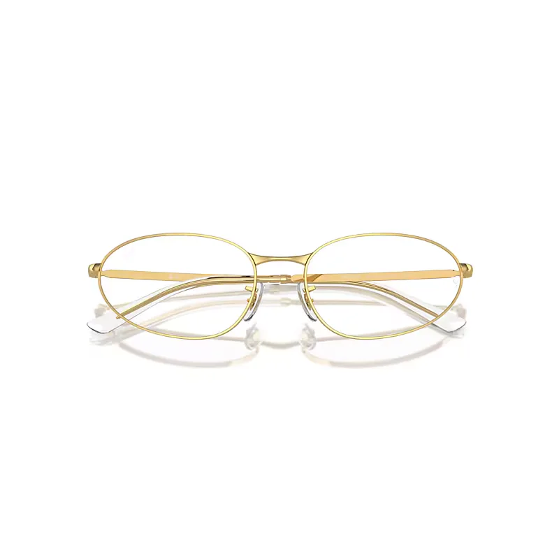 Rb3734v Optics Eyeglasses Arista Gold Frame Clear Lenses Polarized by Ray-Ban