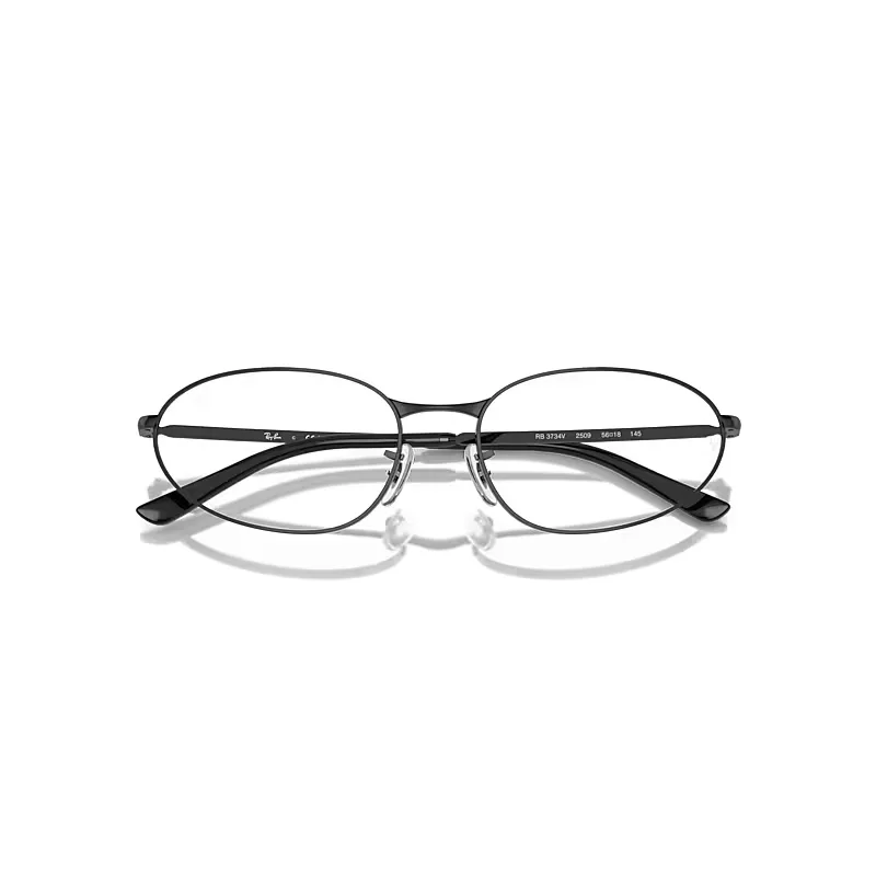 Rb3734v Optics Eyeglasses Black Frame Clear Lenses Polarized by Ray-Ban