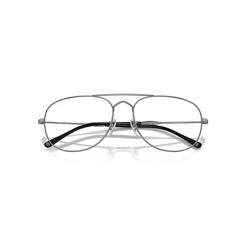 Bain Bridge Optics Eyeglasses Gunmetal Frame Clear Lenses Polarized by Ray-Ban