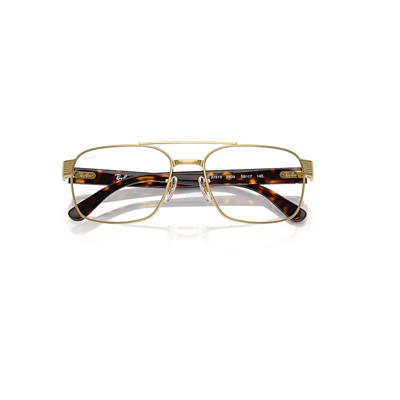 Rb3751v Optics Eyeglasses Havana Frame Clear Lenses Polarized by Ray-Ban