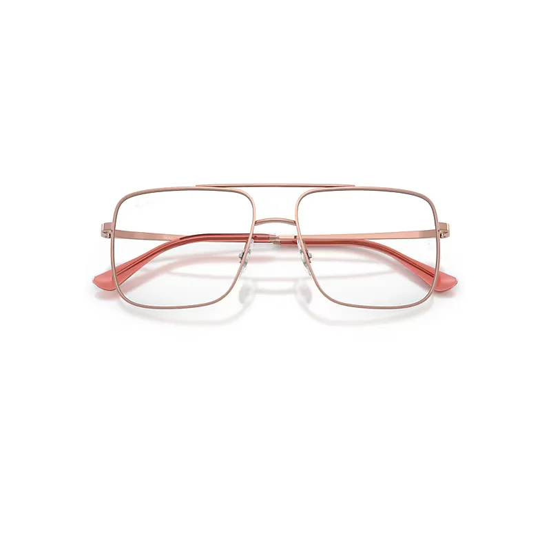 Ari Optics Bio-Based Eyeglasses Copper Frame Transparent Lenses Polarized by Ray-Ban