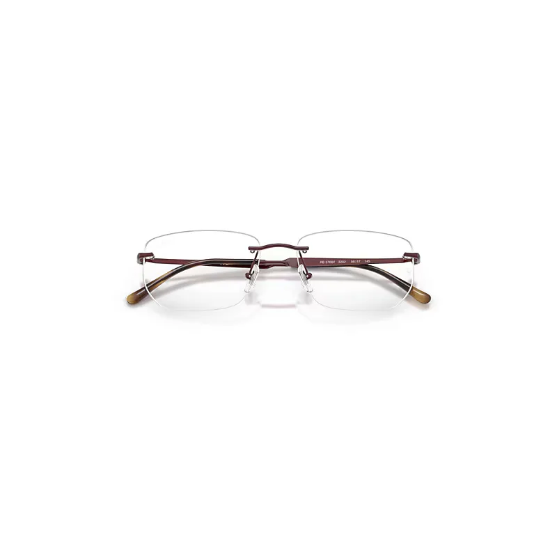 Rb3768v Optics Eyeglasses Bordeaux Frame Clear Lenses Polarized by Ray-Ban