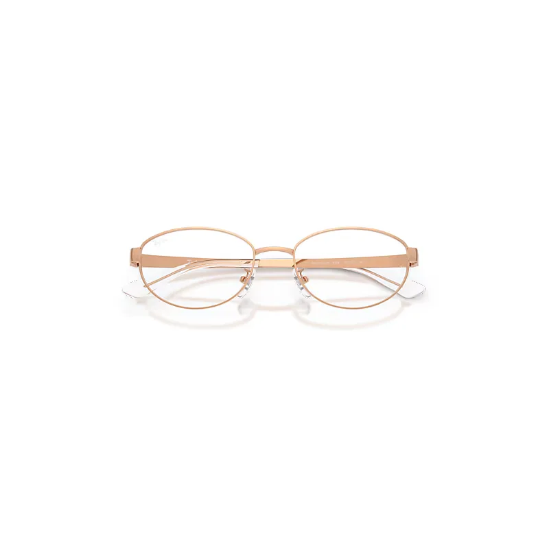 Rb3774d Optics Eyeglasses Rosegold Frame Clear Lenses Polarized by Ray-Ban