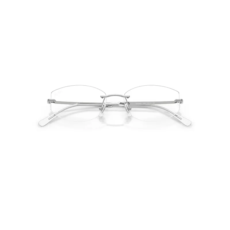 Rb3792v Optics Eyeglasses Silver Frame Clear Lenses by Ray-Ban