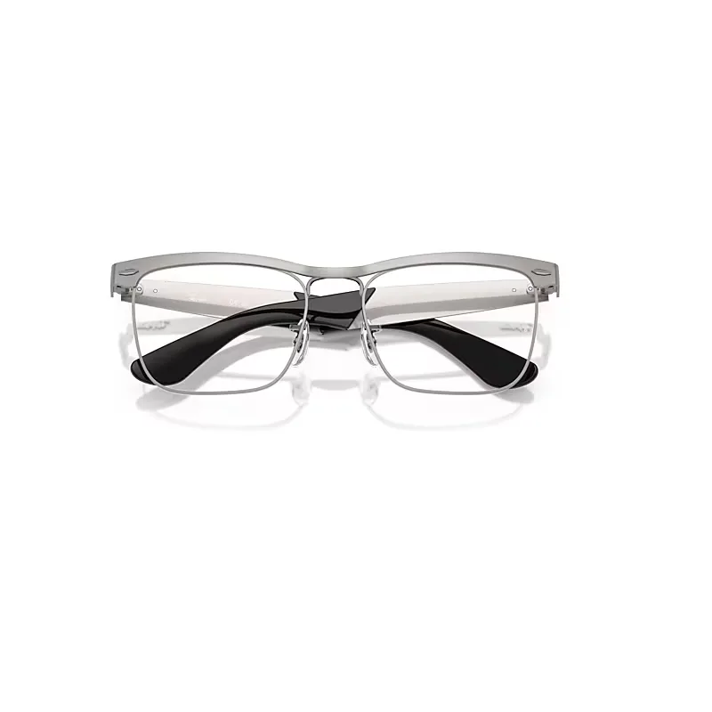 Wayfarer Deluxe Optics Eyeglasses Sandblasted Gunmetal Frame Clear Lenses Polarized by Ray-Ban