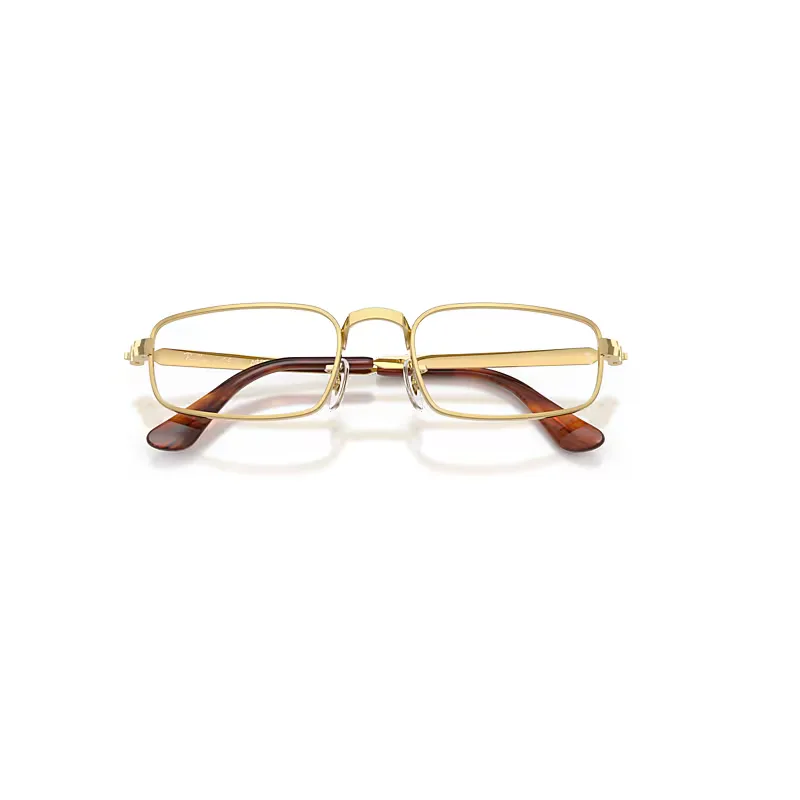 Rb3927v Optics by A$ap Rocky Eyeglasses Arista Gold Frame Clear Lenses Polarized by Ray-Ban