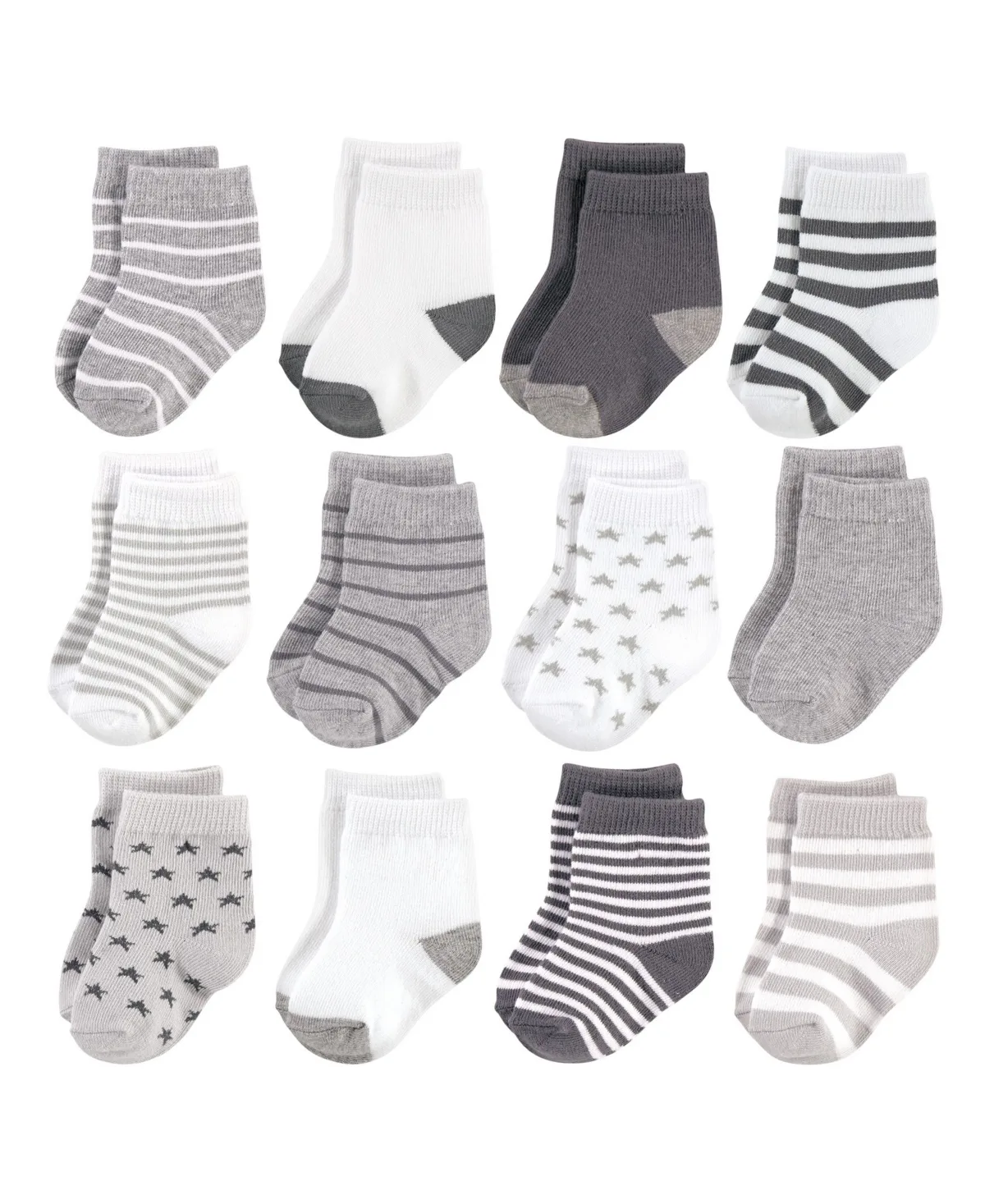 Cotton Rich Newborn and Terry Socks, 6-12 Months by Hudson Baby