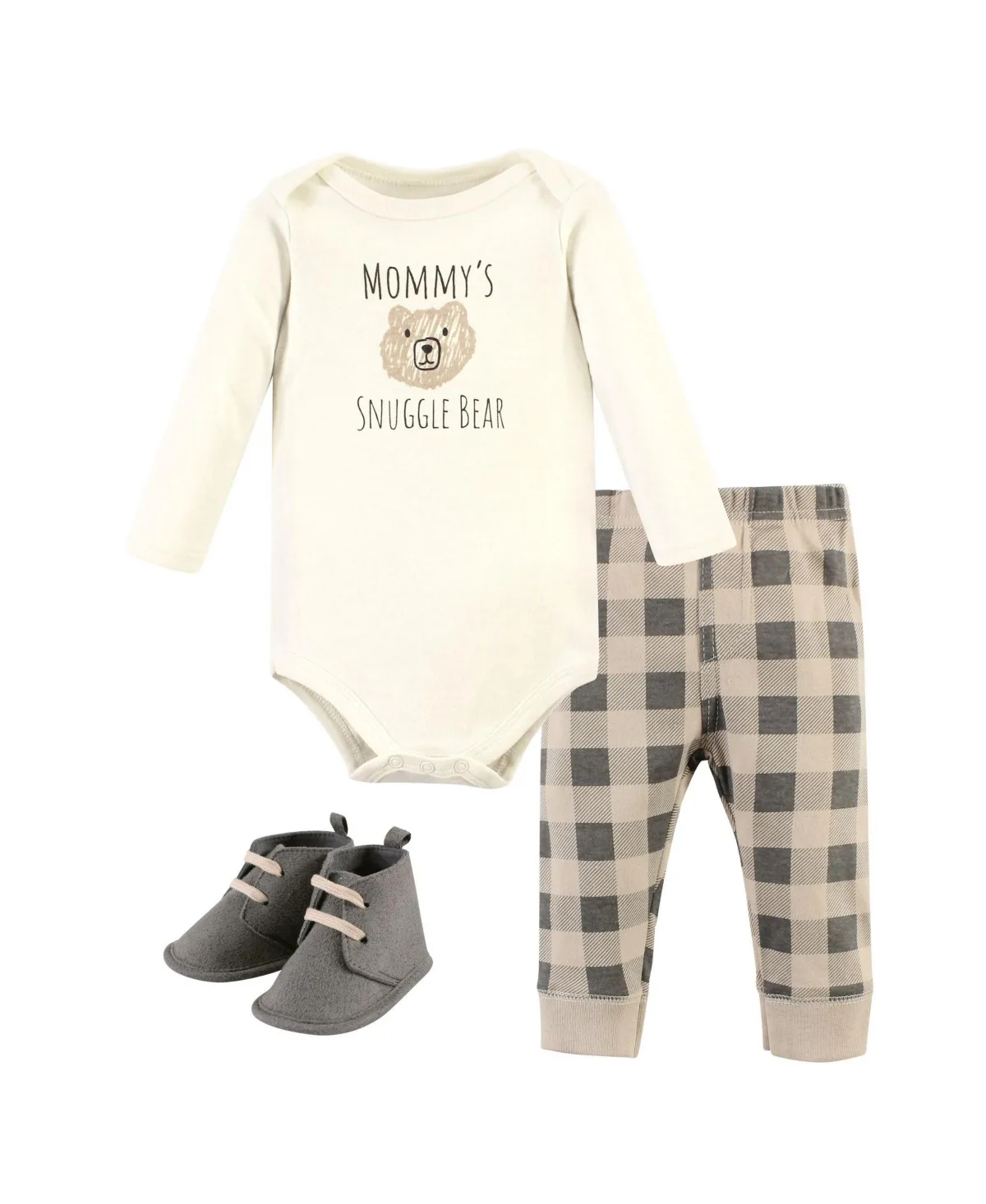 Versatile 3-Piece Collection Long Sleeve Bodysuit, Pants, and Booties by Hudson Baby