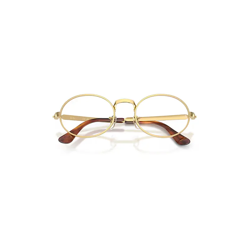 Rb3931v Optics by A$ap Rocky Eyeglasses Arista Gold Frame Clear Lenses Polarized by Ray-Ban