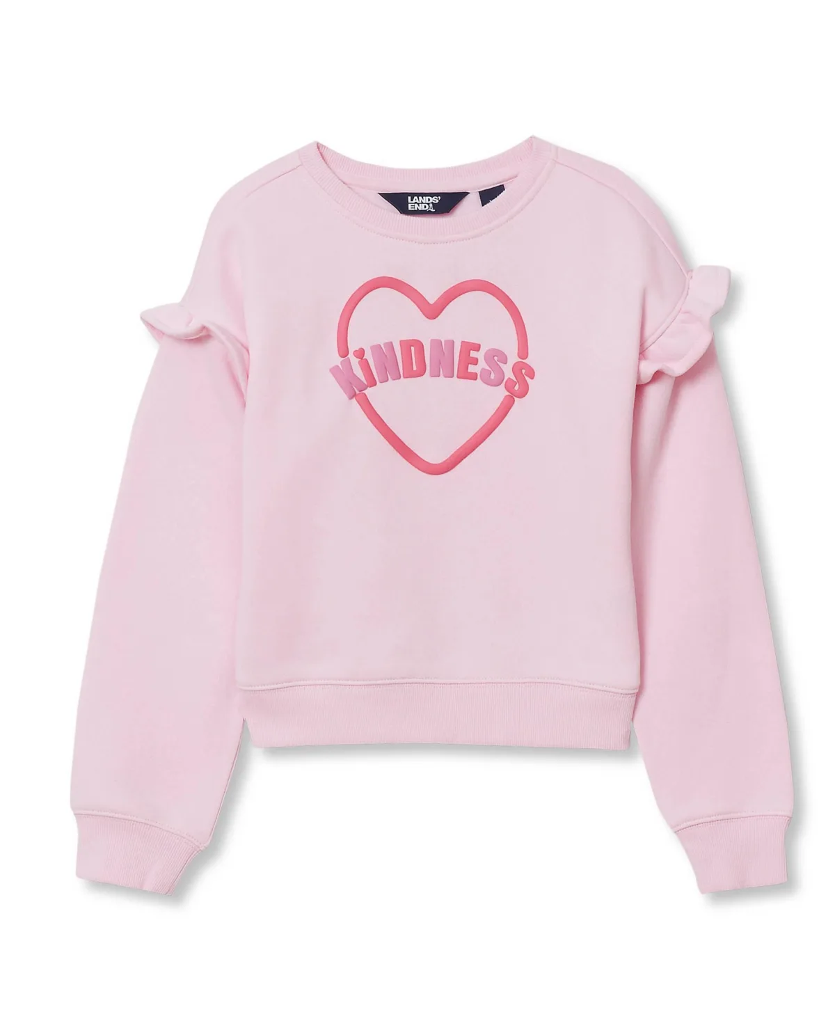 Long Sleeve Ruffle Sweatshirt by Lands' End