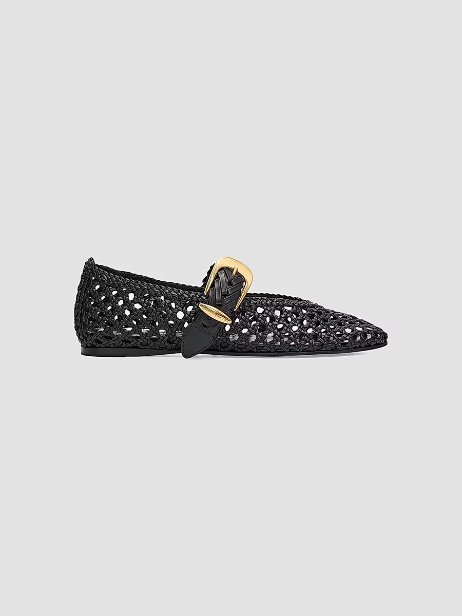 Alchemy Leather Ballet Flats by Zimmermann