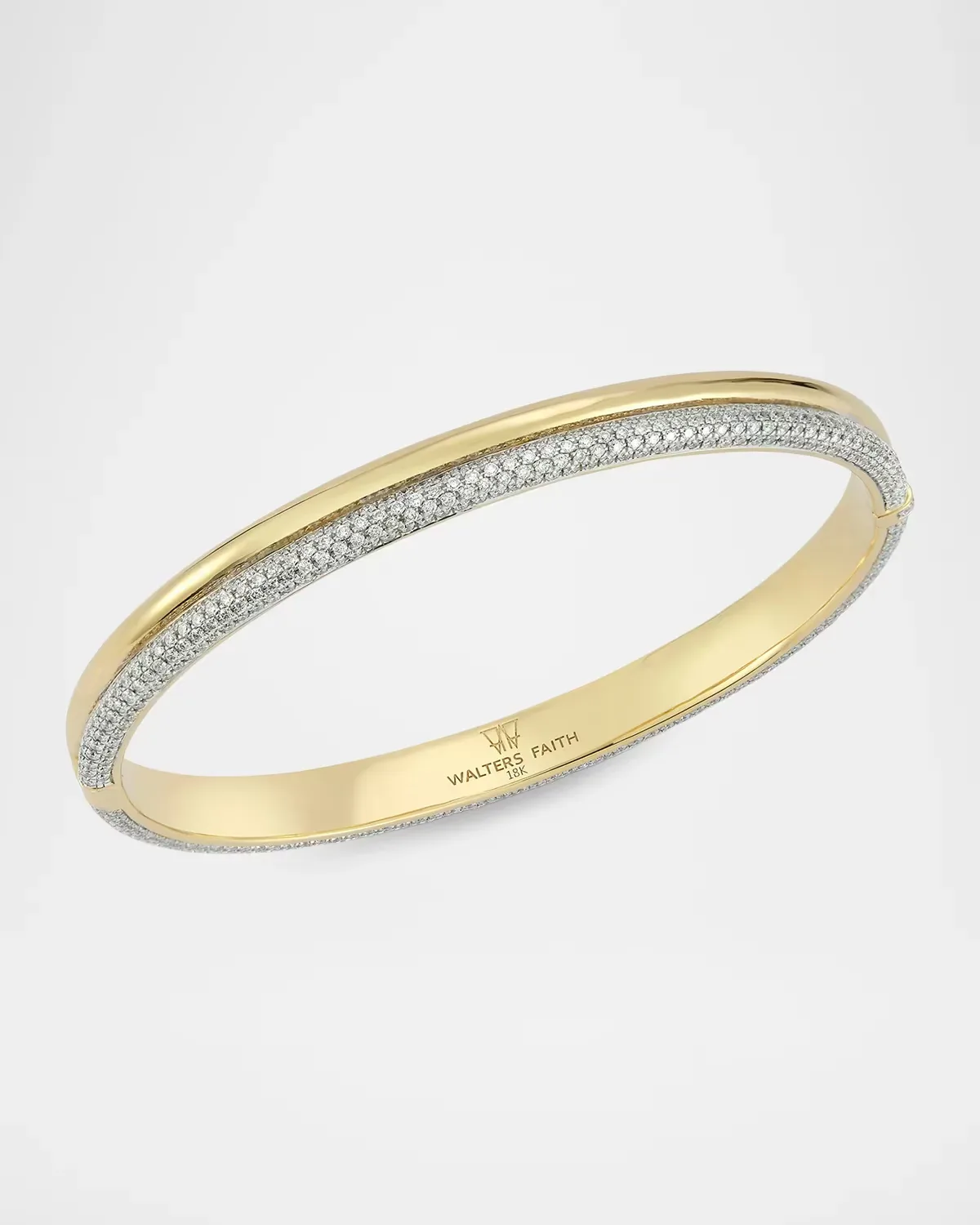 Thoby 18K Yellow Gold & 2.42 TCW Diamond Bangle Bracelet by Walters Faith