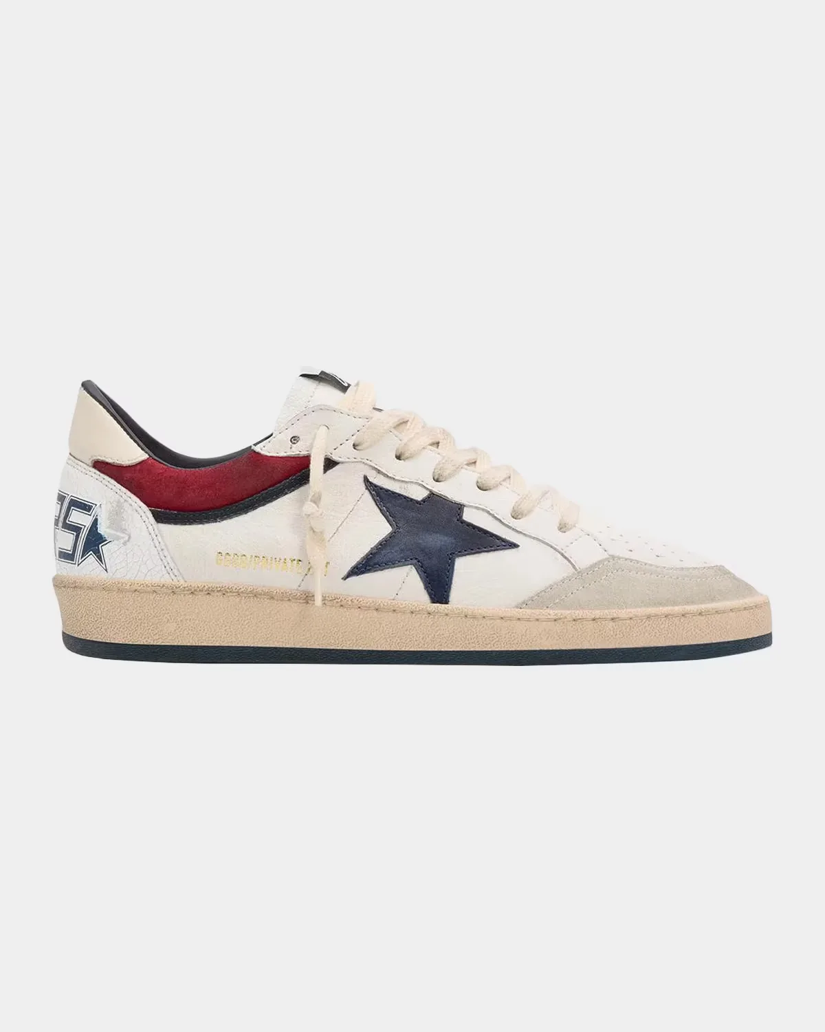 Ballstar Leather and Suede Low-Top Sneakers by Golden Goose