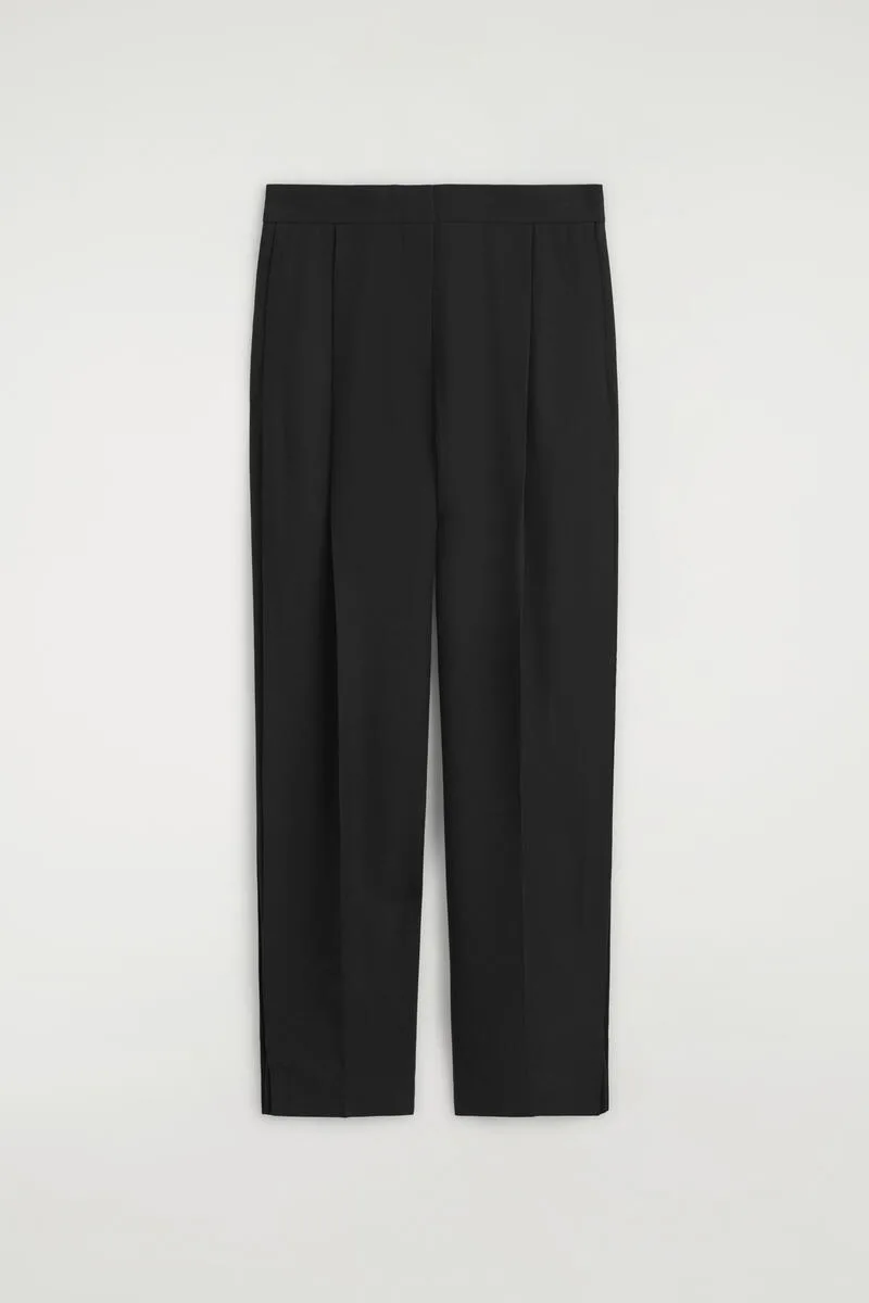 Pleated-Panel Straight-Leg Pants by COS