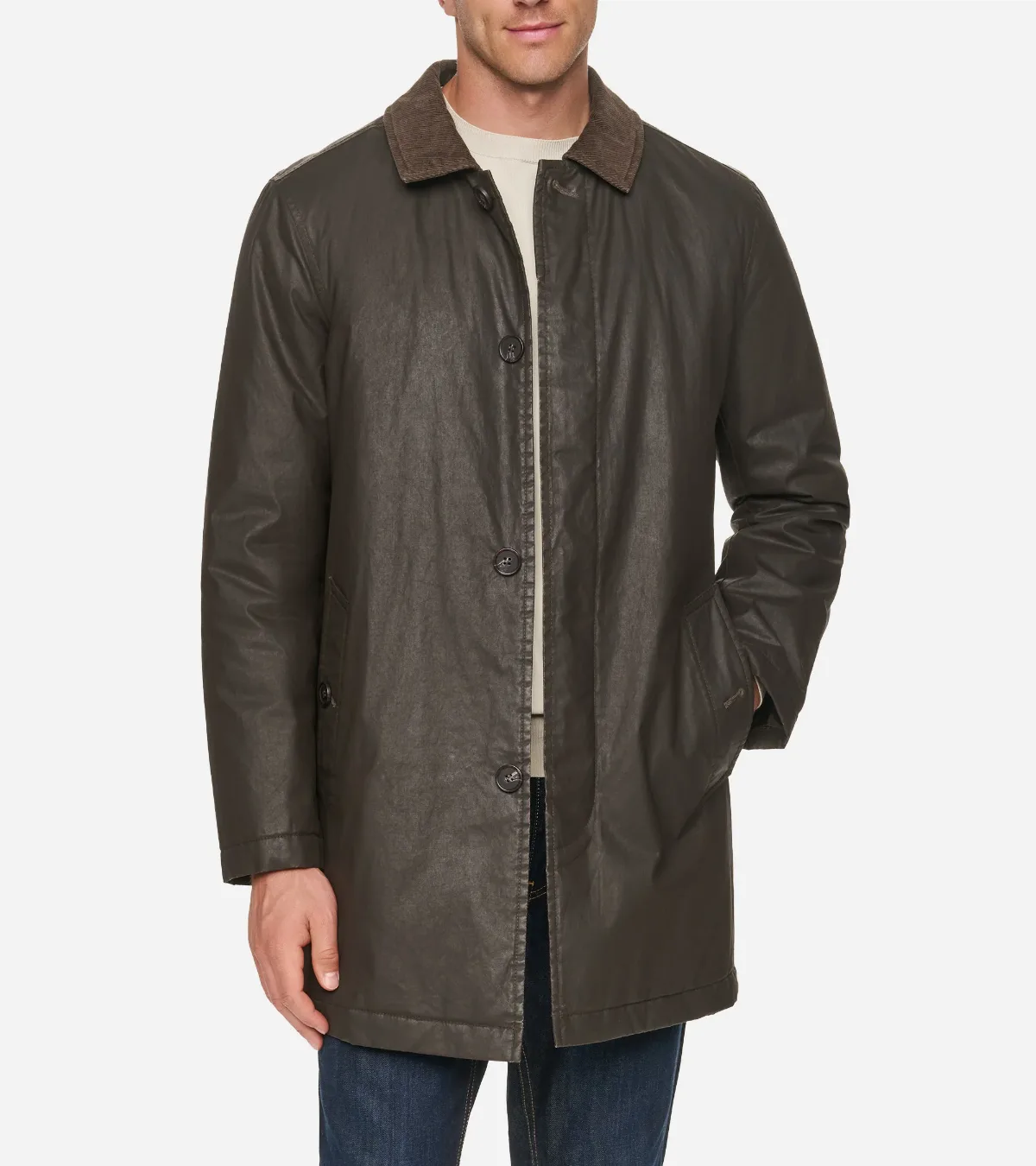 Coated Cotton Barn Coat