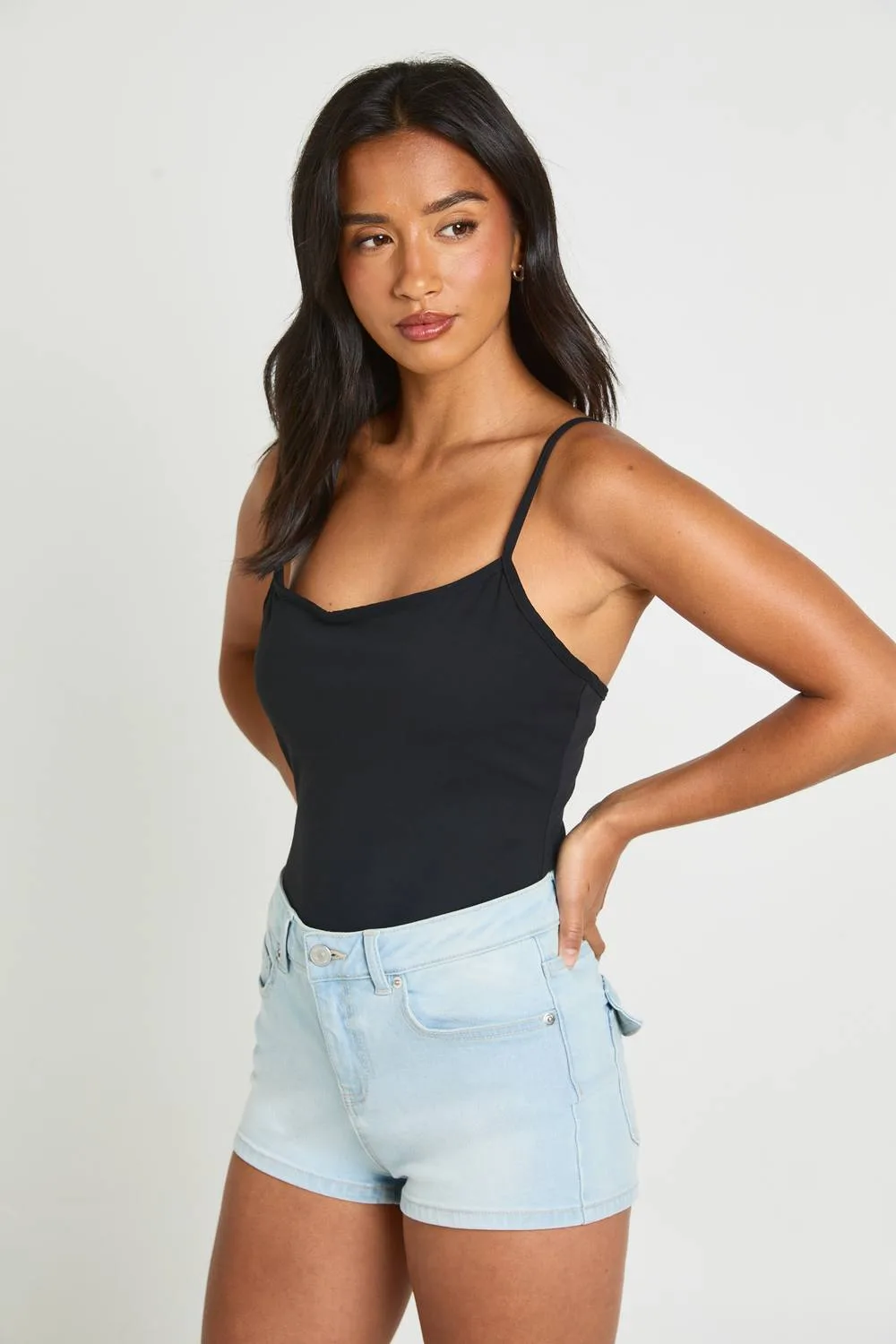 Y2K Pocket Denim Mini Booty Short by boohoo