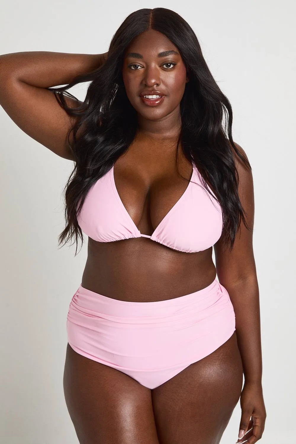 Essentials Triangle Bikini Top by boohoo