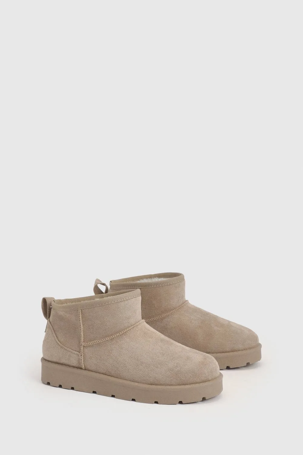 Ultra Mini Faux Fur Lined Boots by boohoo