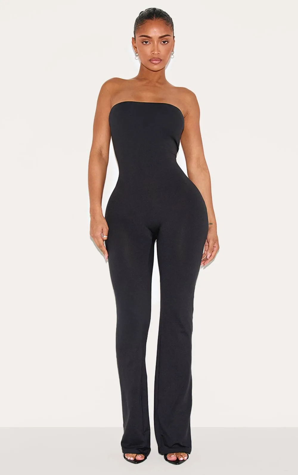 Soft Sculpted Bandeau Jumpsuit by PrettyLittleThing