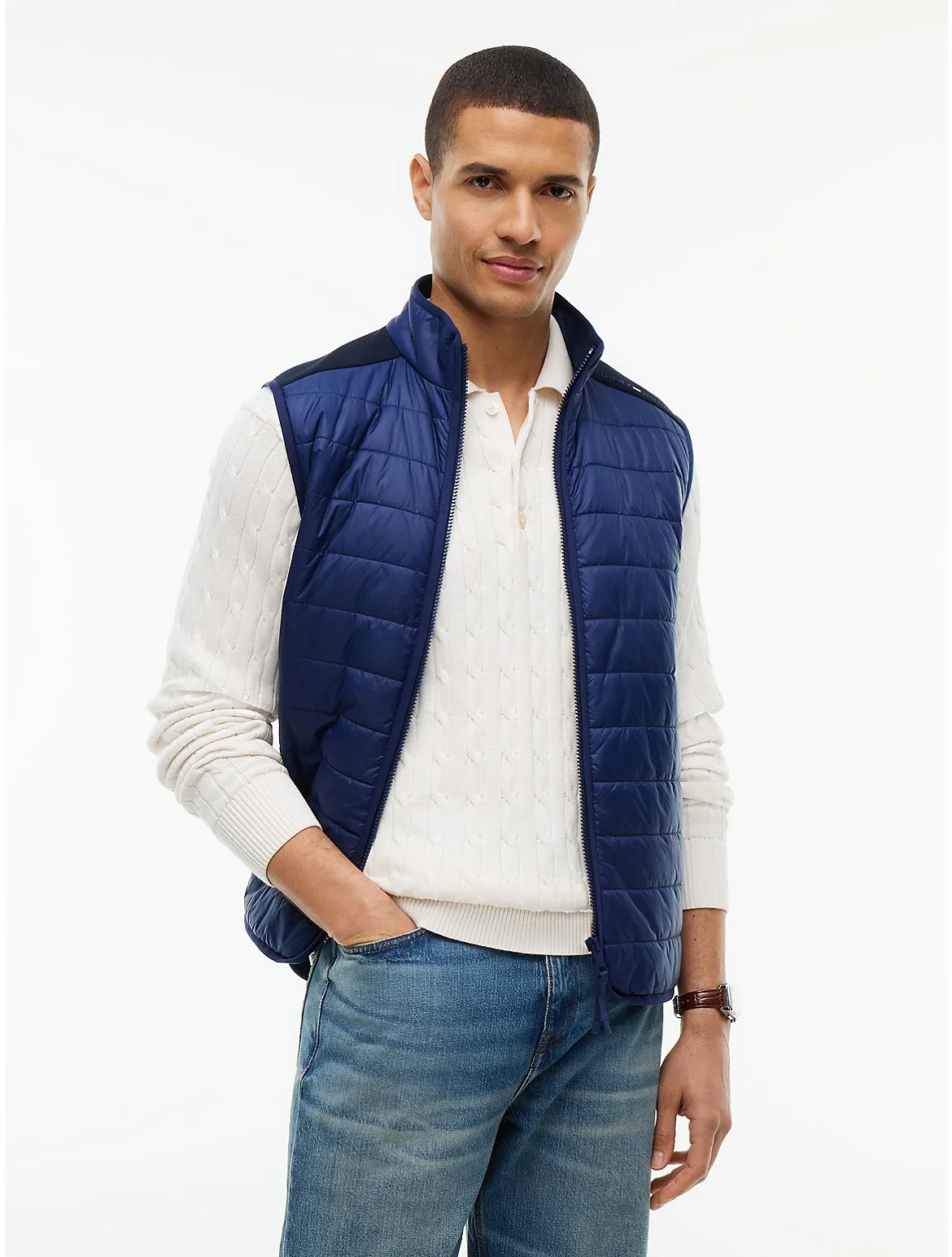 Mixed-Media Performance Vest by Tommy Hilfiger