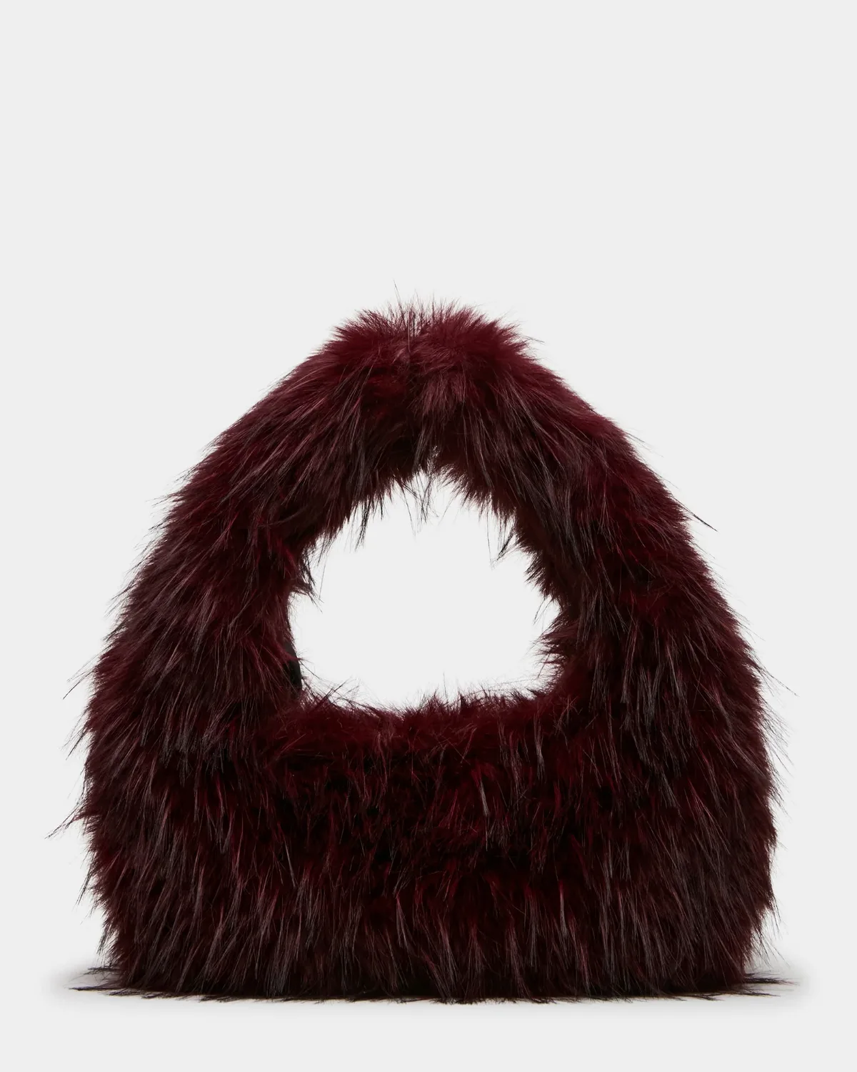 Saga Bag Dark Cherry - Faux Fur by Steve Madden