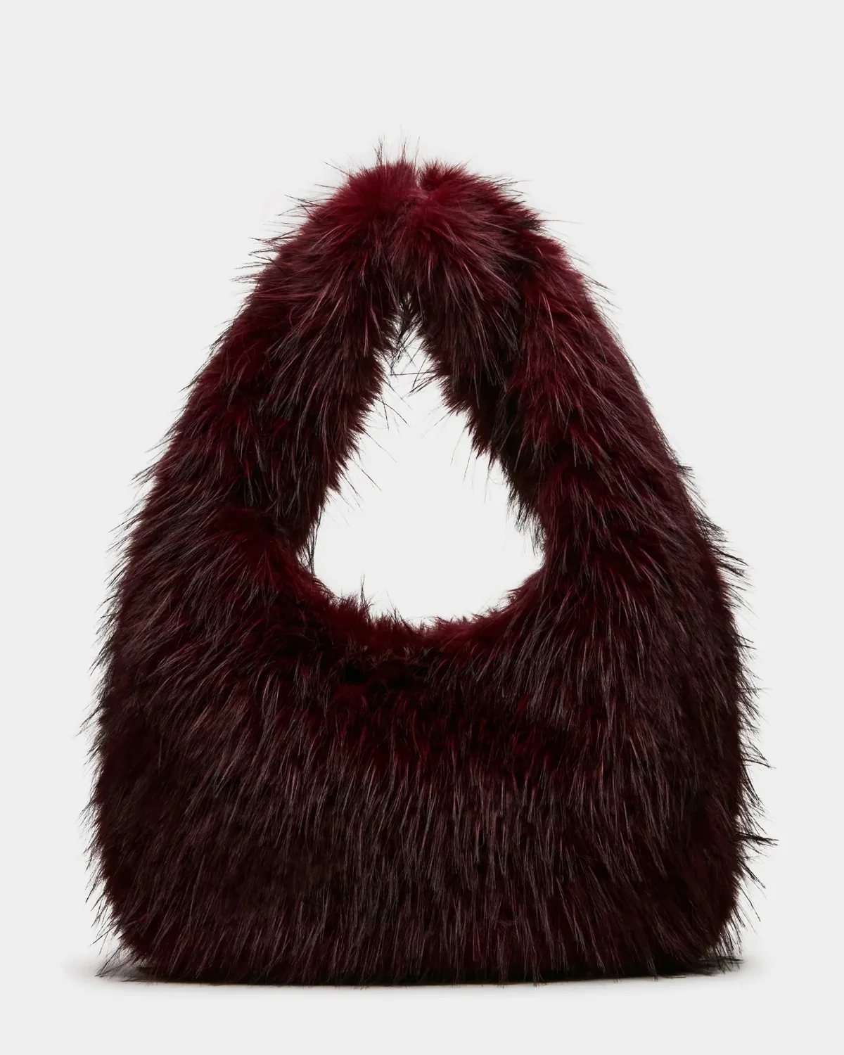 Iconic Bag Dark Cherry - Faux Fur by Steve Madden