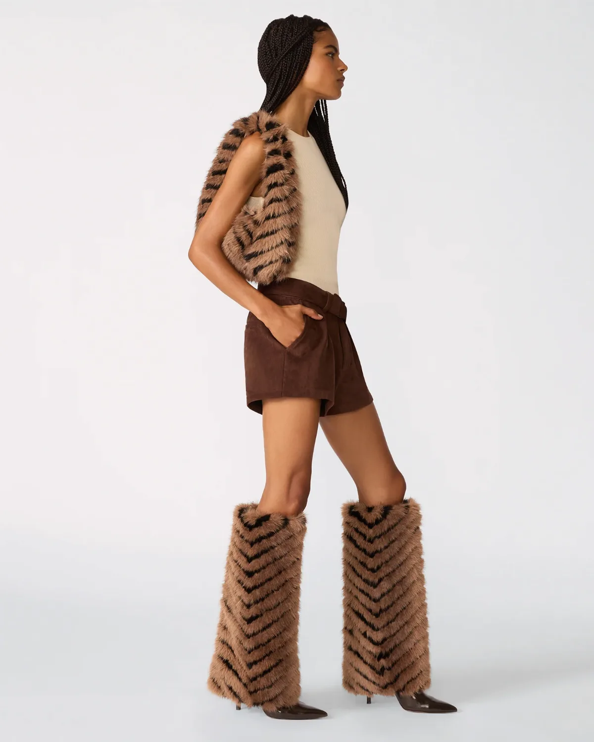 Icon Boot & Saga Faux Fur Bag Bundle by Steve Madden
