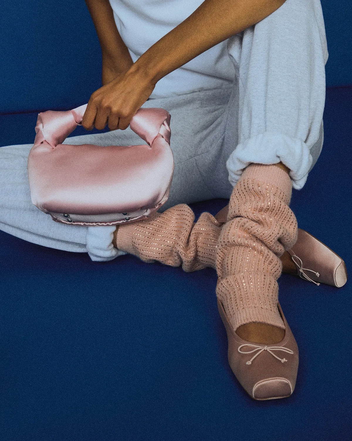 Eleve Knit Flat & Lovie Bag Bundle by Steve Madden