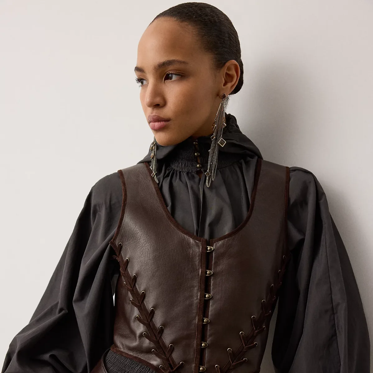 Thurlow Lambskin Top by Ralph Lauren Collection